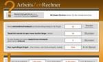 Screenshot: Überstundenrechner der IG Metall Screenshot: Überstundenrechner der IG Metall