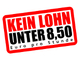 Kein Lohn unter 8,50 Euro pro Stunde