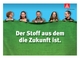 DIN A3-Postkarten-Aktion zur Übernahmegarantie: Der Stoff, aus dem die Zukunft ist.