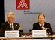 Erich Klemm und Olaf Scholz bei der Pressekonferenz