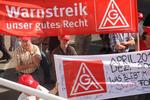 Warnstreikaktion Warnstreikaktion