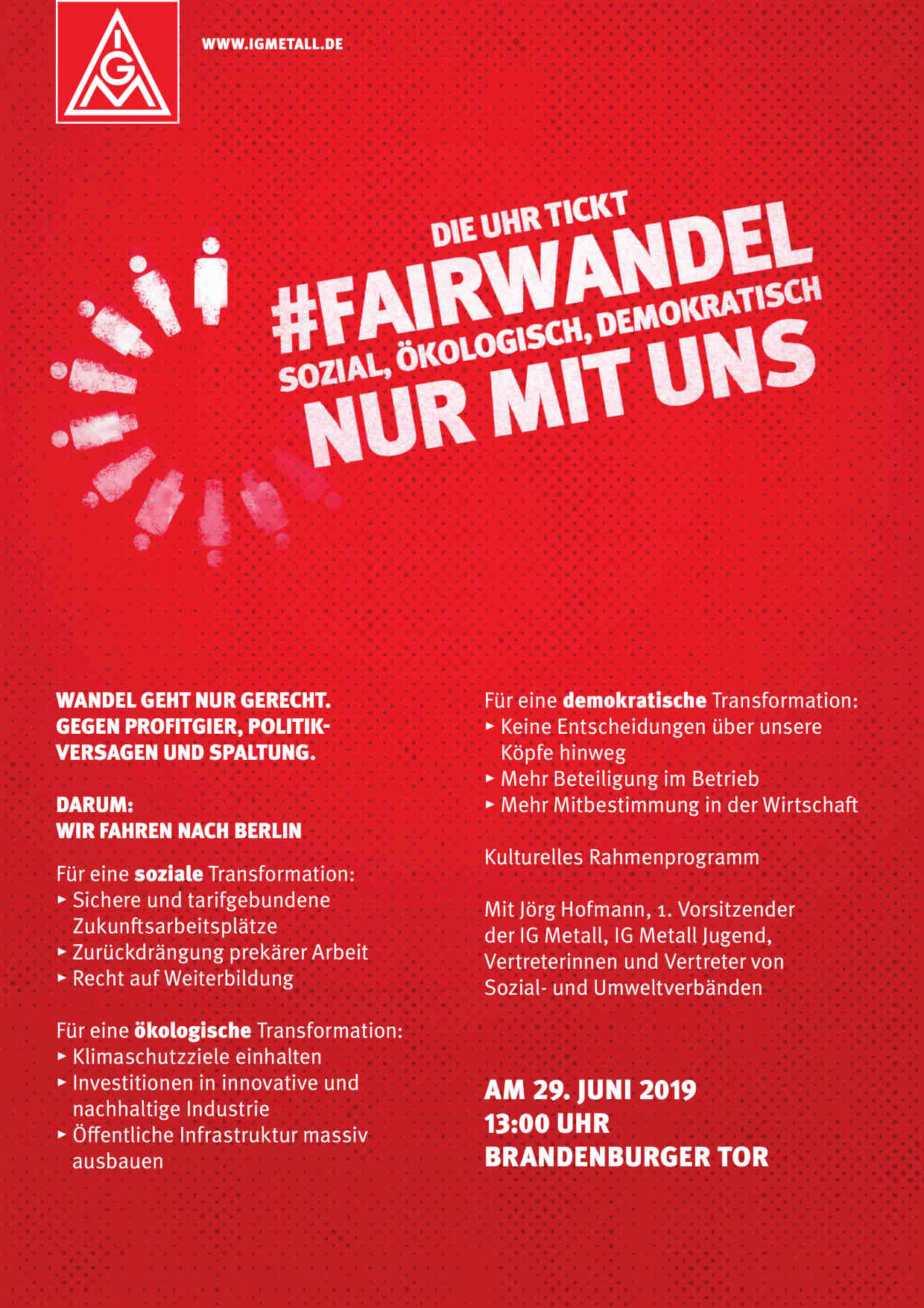 #FairWandel nur mit uns! Wandel geht nur gerecht. Gegen Profitgier, Politikversagen und Spaltung.